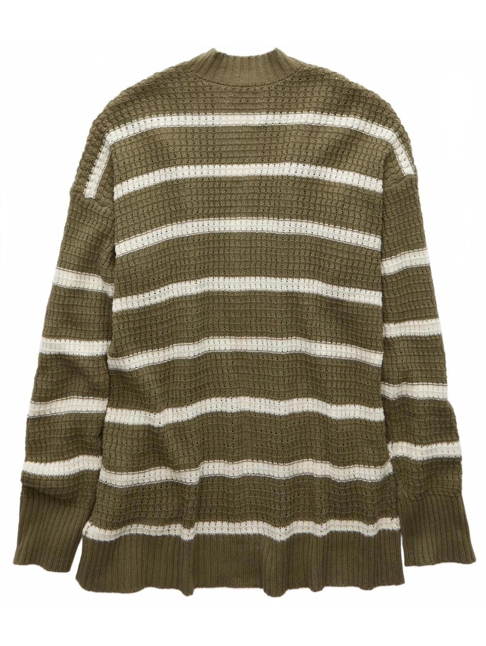AE Open Knit Cardigan American Eagle NWT Washed Olive XS - Picture 7 of 9